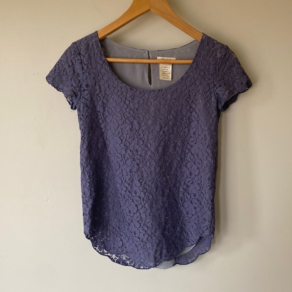 Aritzia Talula boho Betsy Lace Blouse top size women's XXS